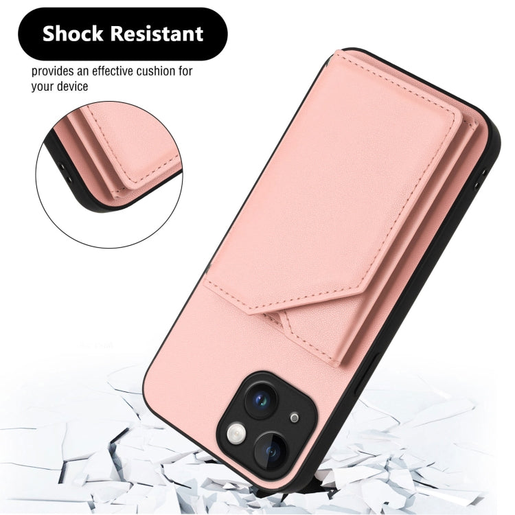 Skin Feel Four Card Slots Phone Case with Wrist Strap, For iPhone 13 mini, For iPhone 12, For iPhone 12 Pro Max, For iPhone 12 Pro