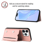 Skin Feel Four Card Slots Phone Case with Wrist Strap, For iPhone 16 Pro Max, For iPhone 16 Pro, For iPhone 16 Plus, For iPhone 16