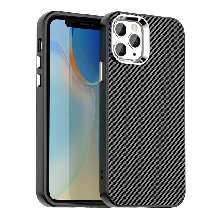 Carbon Fiber Series IMD Phone Case, For iPhone 11 Pro Max, For iPhone 11, For iPhone 11 Pro For iPhone 11 Pro Max Black