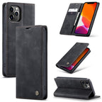 CaseMe-013 Case – Leather (iPhone 12 Pro Max) For iPhone 12 Pro Max Black