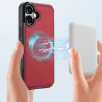 LC.IMEEKE Magsafe Phone Case – Magnetic, Leather, Wireless Charging, For iPhone 16, For iPhone 15 Pro Max, For iPhone 15 Pro, For iPhone 15 Plus / 14 Plus