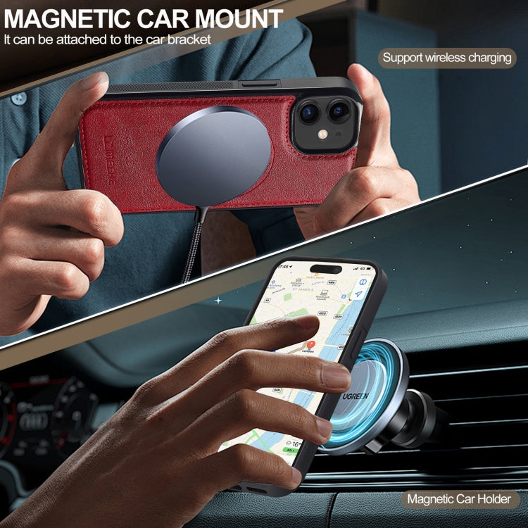 LC.IMEEKE Magsafe Phone Case – Magnetic, Leather, Wireless Charging, For iPhone 11, For iPhone XS / X, For iPhone XR, For iPhone XS Max