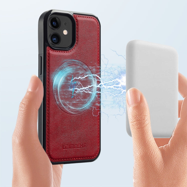 LC.IMEEKE Magsafe Phone Case – Magnetic, Leather, Wireless Charging, For iPhone 11, For iPhone XS / X, For iPhone XR, For iPhone XS Max