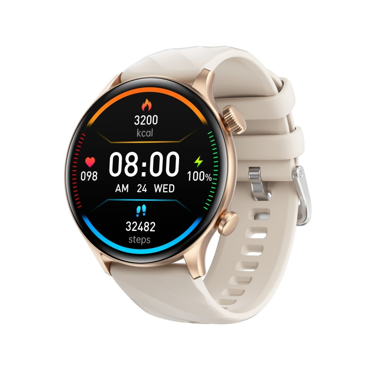 ZW63 Smart Watch – 1.39" Screen, Blood Pressure Monitoring, Heart Rate Monitoring Gold