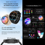 ZW63 Smart Watch – 1.39" Screen, Blood Pressure Monitoring, Heart Rate Monitoring