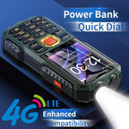 Q7+ 4G Elder Keypad Rugged Phone, 1.77 inch, 16800mAh, 21 Keys, SOS, FM, Network: 4G, Dual SIM