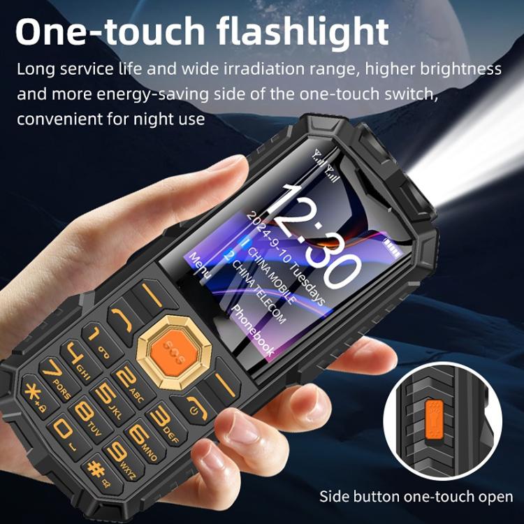 Q7+ 4G Elder Keypad Rugged Phone, 1.77 inch, 16800mAh, 21 Keys, SOS, FM, Network: 4G, Dual SIM