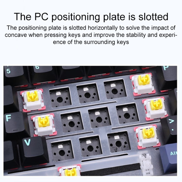 AULA F87 87 Keys Wired/2.4G/Bluetooth Three Model Customized RGB Mechanical Keyboard – Bluetooth