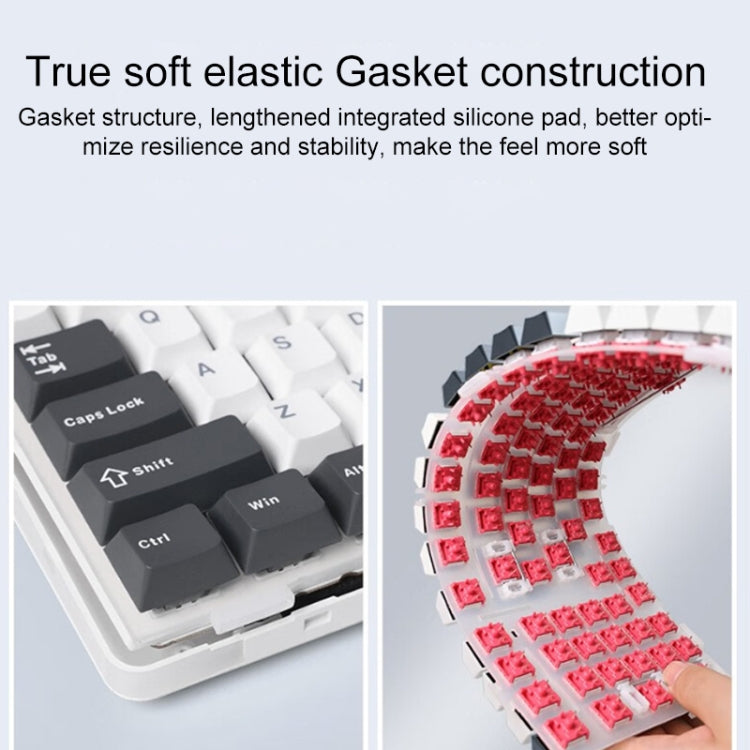 AULA F87 87 Keys Wired/2.4G/Bluetooth Three Model Customized RGB Mechanical Keyboard – Bluetooth