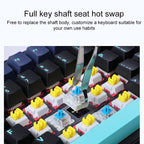 AULA F87 87 Keys Wired/2.4G/Bluetooth Three Model Customized RGB Mechanical Keyboard – Bluetooth