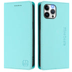 RC01 Dual-Folded Magnetic Suction RFID Leather Phone Case, For iPhone 12 / 12 Pro, For iPhone 12 Pro Max, For iPhone 12 mini