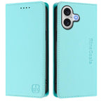 RC01 Dual-Folded Magnetic Suction RFID Leather Phone Case, For iPhone 17, For iPhone Air, For iPhone 16 Pro Max