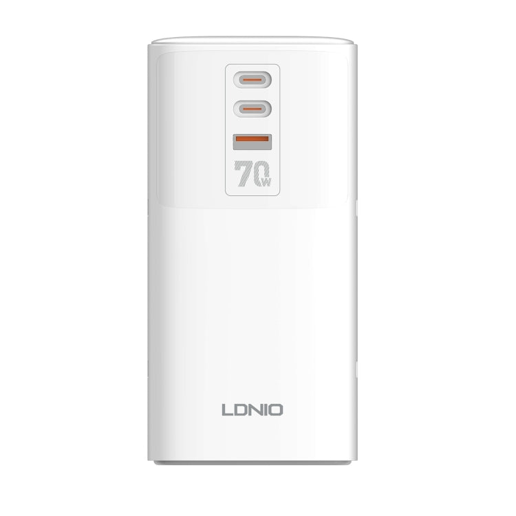 LDNIO SC4396 70W Desktop Multi-function GaN Desktop Charger 2AC, 1U, 2C with 1 Socket, SC4396 (UK Plug) – Fast Charging, TPU