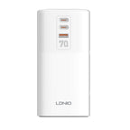 LDNIO SC4396 70W Desktop Multi-function GaN Desktop Charger 2AC, 1U, 2C with 1 Socket, SC4396 (UK Plug) – Fast Charging, TPU