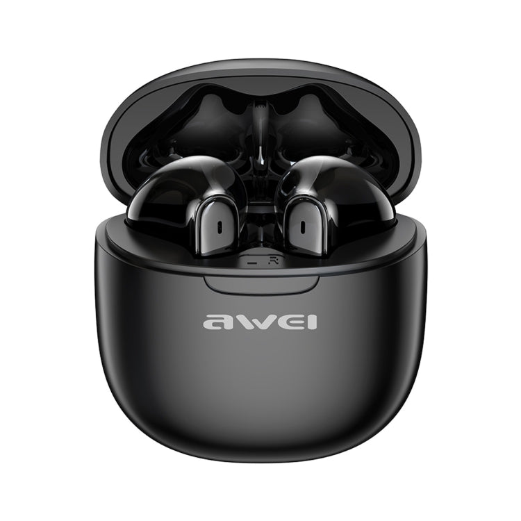 awei T68 ENC Noise Reduction Wireless Bluetooth Gaming Earphone Black