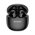 awei T68 ENC Noise Reduction Wireless Bluetooth Gaming Earphone Black