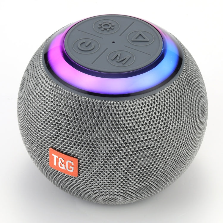 TG683 Mini Portable Outdoor Wireless Bluetooth Speaker with LED Atmosphere Light, TG683 – Bluetooth TG683 Grey