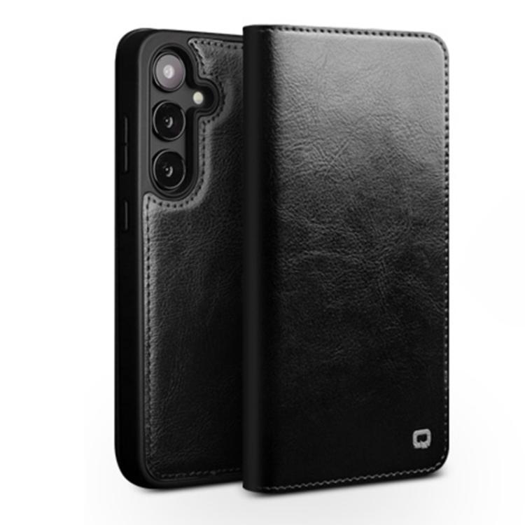 QIALINO Genuine Leather Phone Case – Leather, For Samsung Galaxy S26+ 5G, For Samsung Galaxy S26 Ultra 5G, For Samsung Galaxy S26 5G, For Samsung Galaxy S25 5G, For Samsung Galaxy S25+ 5G, For Samsung Galaxy S25 Ultra 5G