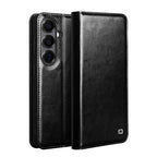QIALINO Genuine Leather Phone Case – Leather, For Samsung Galaxy S26+ 5G, For Samsung Galaxy S26 Ultra 5G, For Samsung Galaxy S26 5G, For Samsung Galaxy S25 5G, For Samsung Galaxy S25+ 5G, For Samsung Galaxy S25 Ultra 5G