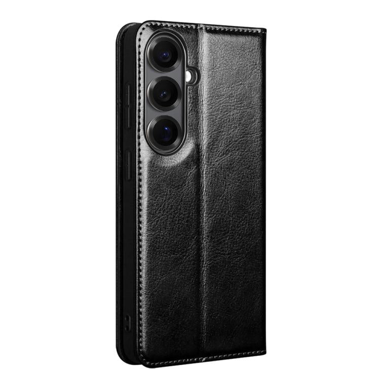 QIALINO Genuine Leather Phone Case – Leather, For Samsung Galaxy S26+ 5G, For Samsung Galaxy S26 Ultra 5G, For Samsung Galaxy S26 5G, For Samsung Galaxy S25 5G, For Samsung Galaxy S25+ 5G, For Samsung Galaxy S25 Ultra 5G
