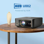 AUN U002 1920x1080P 970ANSI Android 12 Home Theater Smart Projector, US Plug, UK Plug, AU Plug, EU Plug – Bluetooth, 4K