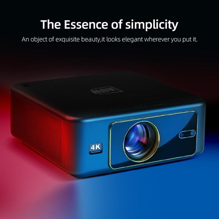 AUN U002 1920x1080P 970ANSI Android 12 Home Theater Smart Projector, US Plug, UK Plug, AU Plug, EU Plug – Bluetooth, 4K