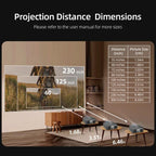 AUN U002 1920x1080P 970ANSI Android 12 Home Theater Smart Projector, US Plug, UK Plug, AU Plug, EU Plug – Bluetooth, 4K