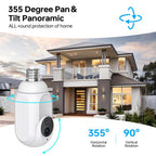 1080P Bulb Type WiFi Surveillance Camera Support Night Vision & Two-way Intercom & Motion Detection, K8