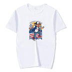 Boy Printed Round Neck Modal Short Sleeve T-shirt Print On Your Demand, POD T-Shirt, S, S, POD T-Shirt, M POD T-Shirt, S White