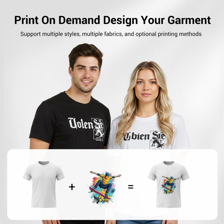Boy Printed Round Neck Modal Short Sleeve T-shirt Print On Your Demand, L, POD T-Shirt, XL
