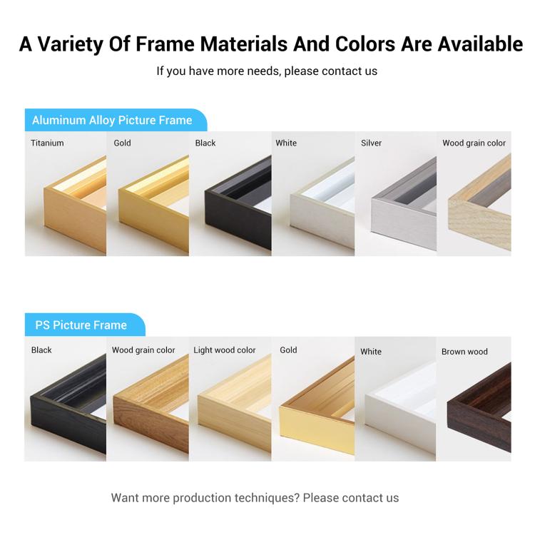Fresh Leaves Decorative Painting with PS Frame Print On Your Demand, 15x20cm, 20x20cm, 30x30cm, 40x40cm, 50x50cm, 60x60cm, 70x70cm, 80x80cm, 90x90cm