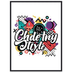 Graffiti Decorative Painting with PS Frame Print On Your Demand, 15x20cm, 20x20cm, 30x30cm, 40x40cm, 50x50cm, 60x60cm, 70x70cm, 80x80cm, 90x90cm 15x20cm