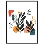 Abstract Leaves Decorative Painting with PS Frame Print On Your Demand, 15x20cm, 20x20cm, 30x30cm, 40x40cm, 50x50cm, 60x60cm, 70x70cm, 80x80cm, 90x90cm 15x20cm