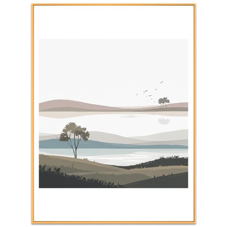 Scenery Decorative Painting with Aluminum Alloy Frame Print On Your Demand, 15x20cm, 20x20cm, 30x30cm, 40x40cm, 50x50cm, 60x60cm, 70x70cm, 80x80cm, 90x90cm – Waterproof, Aluminum Alloy 15x20cm