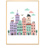 Castle Decorative Painting with Aluminum Alloy Frame Print On Your Demand, 15x20cm, 20x20cm, 30x30cm, 40x40cm, 50x50cm, 60x60cm, 70x70cm, 80x80cm, 90x90cm 15x20cm
