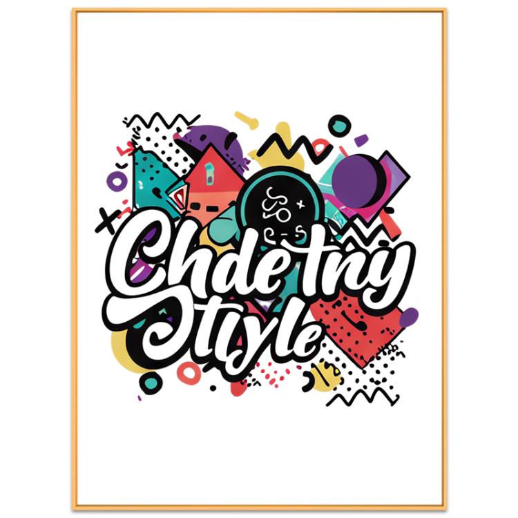 Graffiti Decorative Painting with Aluminum Alloy Frame Print On Your Demand, 15x20cm, 20x20cm, 30x30cm, 40x40cm, 50x50cm, 60x60cm, 70x70cm, 80x80cm, 90x90cm 15x20cm