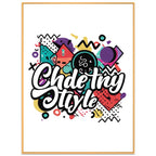 Graffiti Decorative Painting with Aluminum Alloy Frame Print On Your Demand, 15x20cm, 20x20cm, 30x30cm, 40x40cm, 50x50cm, 60x60cm, 70x70cm, 80x80cm, 90x90cm 15x20cm