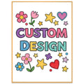 Child Drawing Decorative Painting with Aluminum Alloy Frame Print On Your Demand, 15x20cm, 20x20cm, 30x30cm, 40x40cm, 50x50cm, 60x60cm, 70x70cm, 80x80cm, 90x90cm 15x20cm