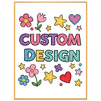 Child Drawing Decorative Painting with Aluminum Alloy Frame Print On Your Demand, 15x20cm, 20x20cm, 30x30cm, 40x40cm, 50x50cm, 60x60cm, 70x70cm, 80x80cm, 90x90cm 15x20cm