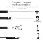 8mm 1080P IP68 Waterproof 4.3 inch Screen Single Camera Digital Endoscope, 7m, 5m, 2m