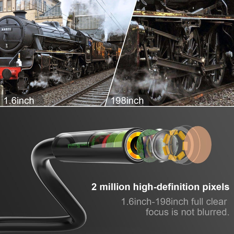 8mm 1080P IP68 Waterproof 4.3 inch Screen Dual Camera Digital Endoscope, 5m, 2m – Waterproof