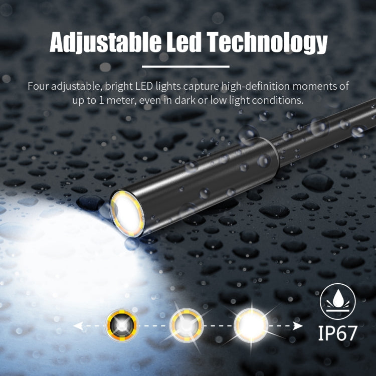 8mm 1080P IP68 Waterproof 4.3 inch Screen Dual Camera Digital Endoscope, 5m, 2m – Waterproof