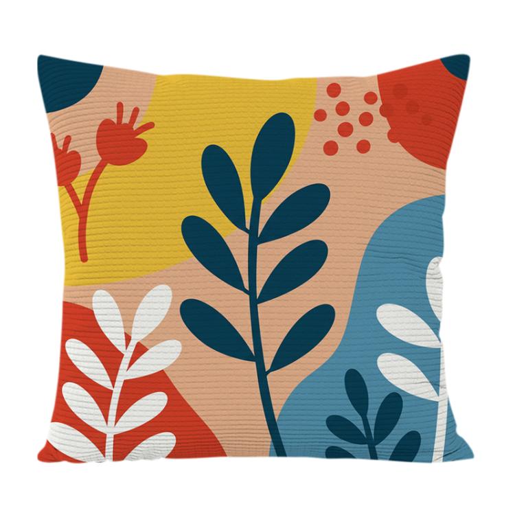 Colorful Branches Printed Sofa Pillow Case No Core Print On Your Demand, 35x35cm, 40x40cm, 45x45cm – Durable Build, Easy to Use 40x40cm Twill Granular Velvet