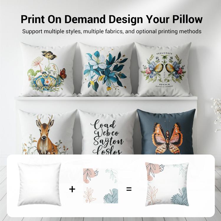 Girl Printed Sofa Pillow Case No Core Print On Your Demand, 50x50cm, 60x60cm