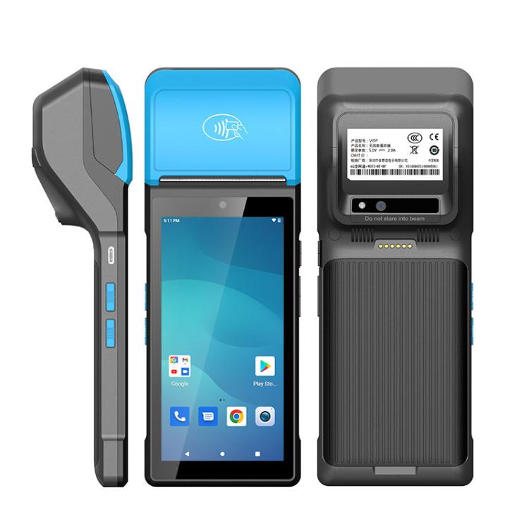 UNIWA V6P Thermal Label Printer Handheld PDA, 2GB+16GB, 5.45 inch Android 12 Mediatek MT6761 Quad Core, NFC, Network: 4G, EU Plug, US Plug, UK Plug, AU Plug EU Plug