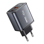 REMAX U2-AC 45W USB and Type-C GaN Digital Display Fast Charger, EU Plug, UK Plug EU Plug