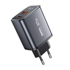REMAX U2-AC 67W USB and Type-C GaN Digital Display Fast Charger, EU Plug, UK Plug EU Plug