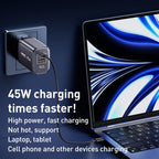 REMAX U2-AC 67W USB and Type-C GaN Digital Display Fast Charger, EU Plug, UK Plug