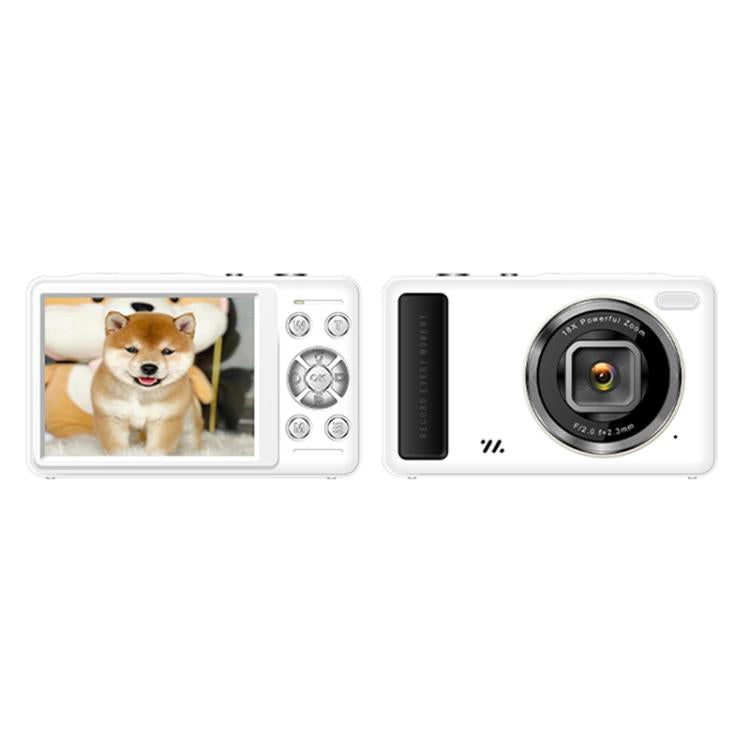 DC15 2.4 inch 18X Digital Zoom Camera 4K HD Video 64MP Shooting – 4K White