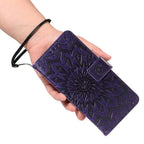 Embossed Sunflower Pattern Flip Leather Phone Case – Wear-resistant, Lanyard, Card Slot, For vivo Y05 4G / vivo Y21 5G 2026, For vivo V70 FE 5G, For vivo V70 5G Global / V70 Elite 5G